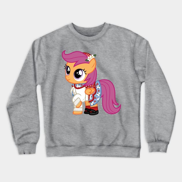 Scootaloo as Emily Bennett Crewneck Sweatshirt by CloudyGlow